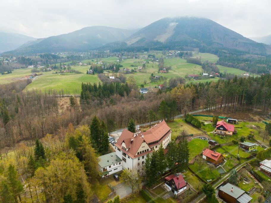 Beautiful view on Beskydy nature directly from the apartment. Ideal for remote workers.